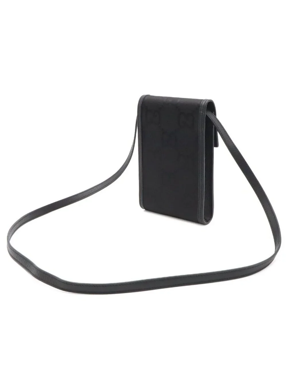 Gucci Off the Grid Pochette Mini Shoulder Bag Nylon Canvas Black